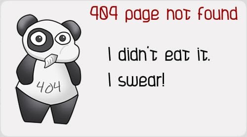 404 Error Page