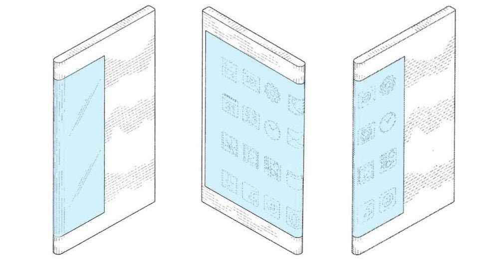 Samsung Galaxy smartphone with double-sided display