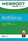 Webroot Antivirus Protection Internet Security | 3 Device | 1 Year Subscription | PC/Mac Disc