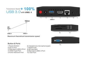 Beelink BT3Pro Windows 10 Multi Media Desktop Full 4K HD H.265 Smart Mini PC