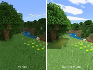 Minecraft PE Natural Mystic Shaders Texture Pack