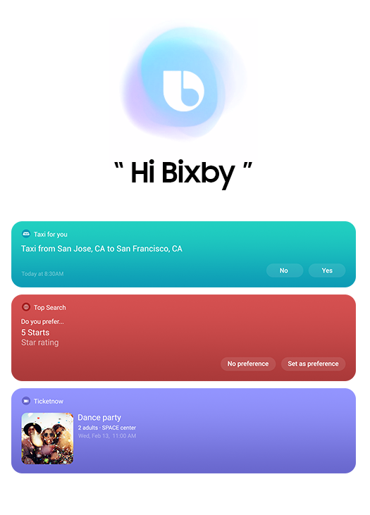Galaxy Tab S5e feature the new Bixby 2.0