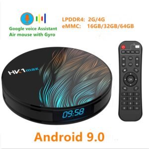 HK1 Max 4K Wifi Smart TV Box – Android 9.0, 4GB RAM, 64GB ROM