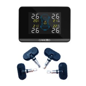 Wireless TPMS Tire Pressure Monitor System Digital LCD Display with 4 Internal Sensors