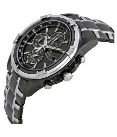 Seiko Men's Two-Tone Chronograph Solar Dress Watch