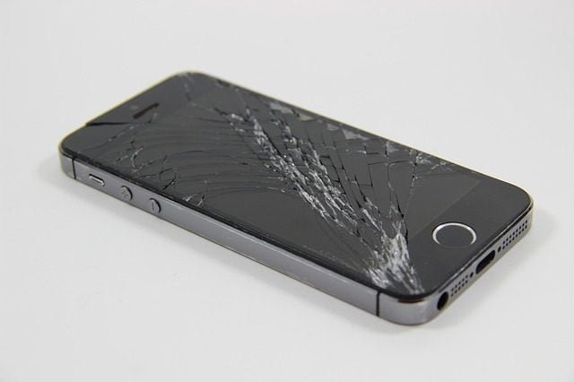 smartphone broken display