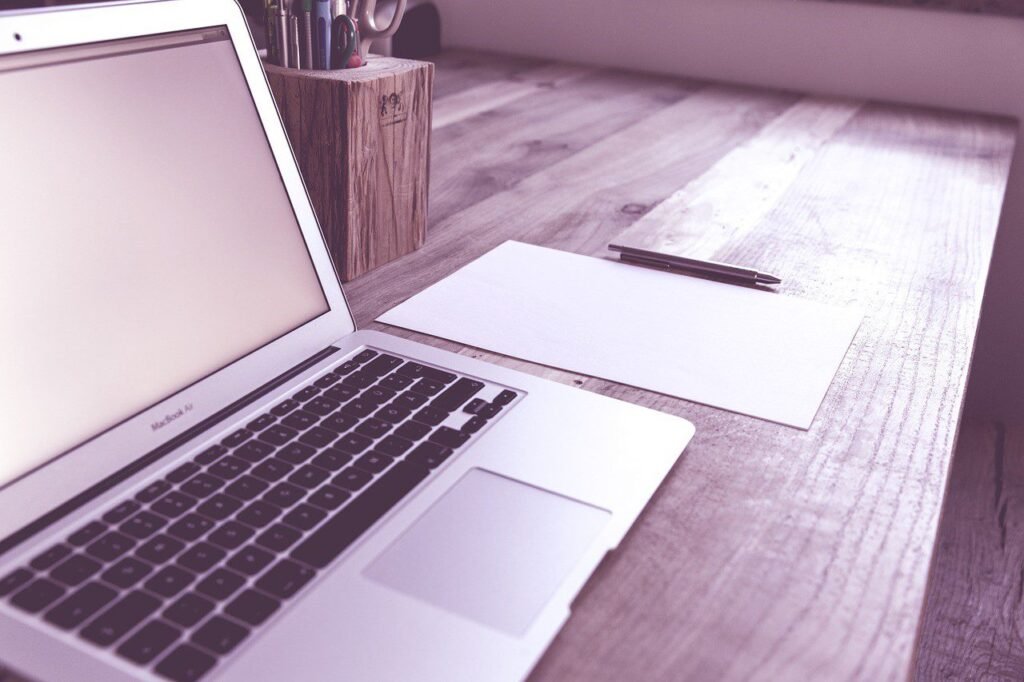 Laptop On Desk