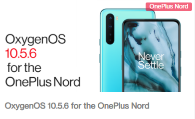 OxygenOS 10.5.6 for the OnePlus Nord OxygenOS 10.5.6 for the OnePlus Nord