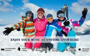 Unisex Knit Bluetooth Beanie Winter Music Hat Headphones V4.2 w/Built-in Stereo Speaker