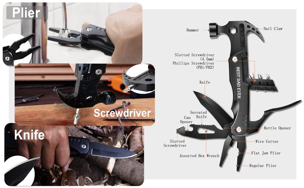 All in One Tools Small Hammer Multitool All in One Tools Small Hammer Multitool