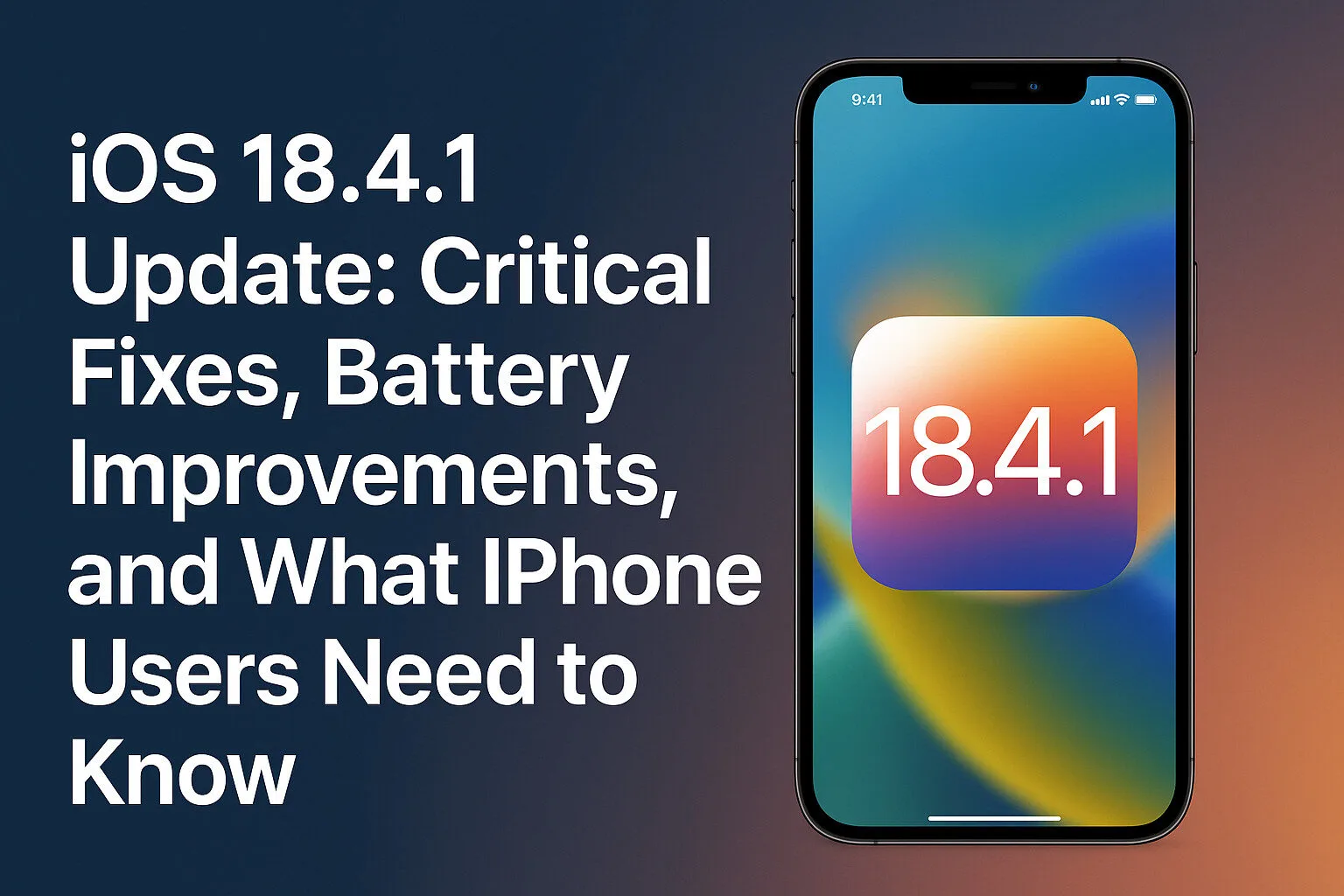 iOS 18.4.1: A Comprehensive Overview of Apple’s Swift Response to User Feedback