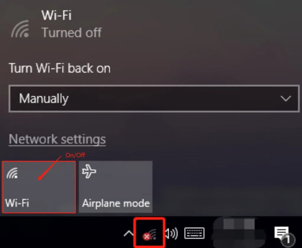 Enable Wi-Fi