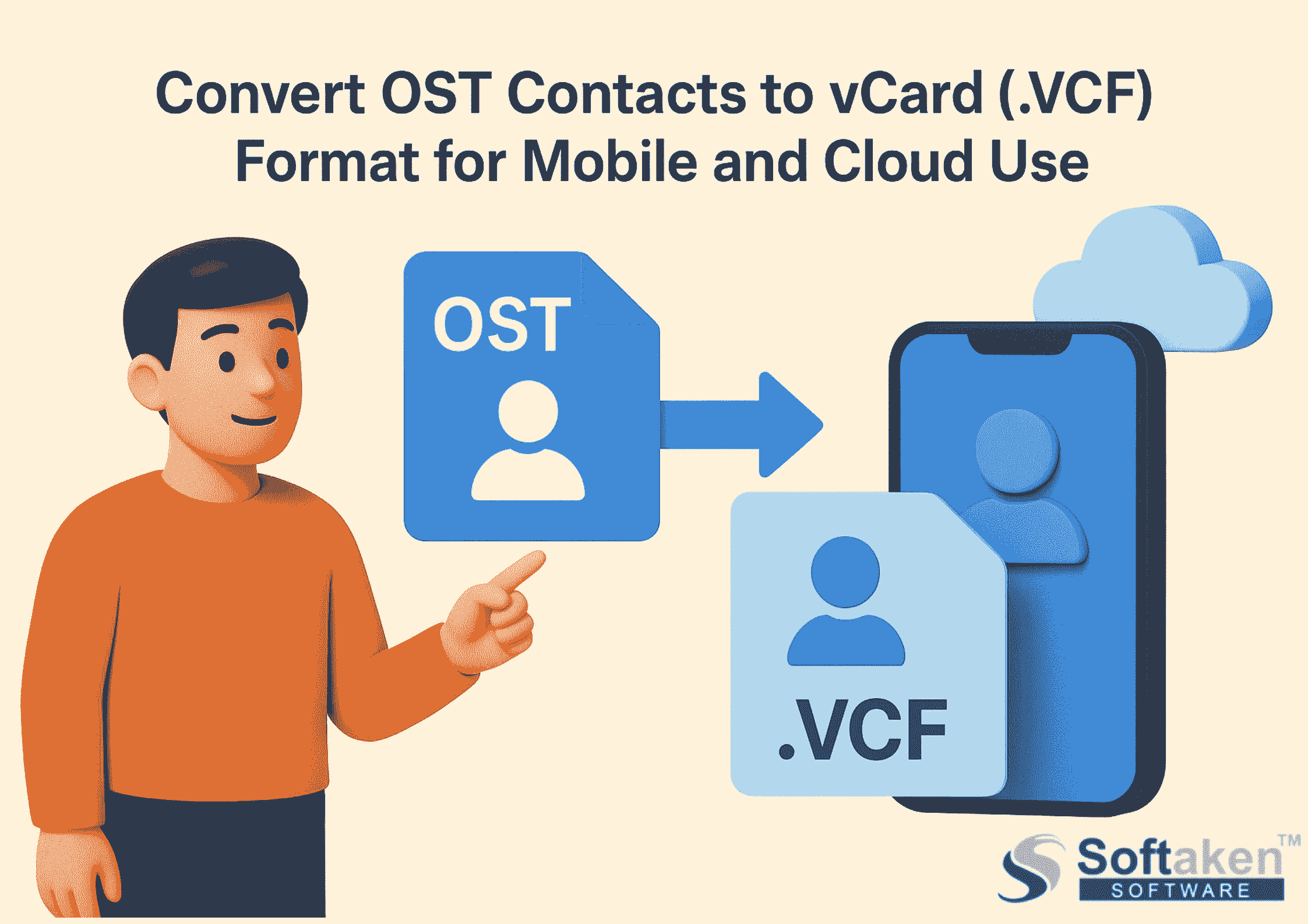 Convert OST Contacts to vCard (.vcf) for Mobile & Cloud Use