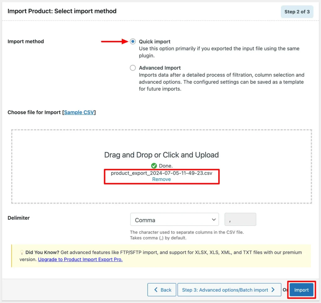 WebToffee Import Export