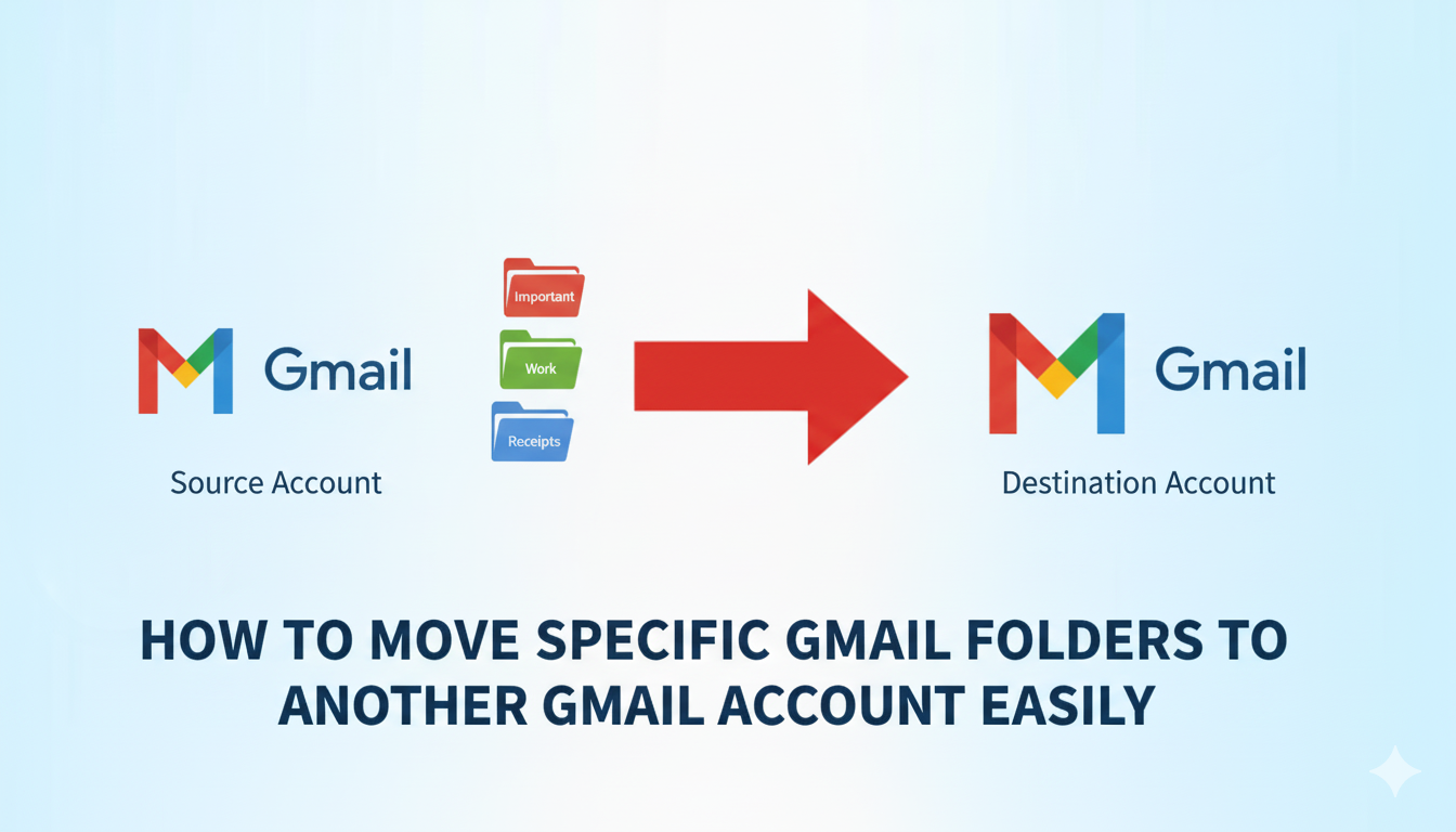 How To Move Certain Gmail Folders To Another Gmail Account?