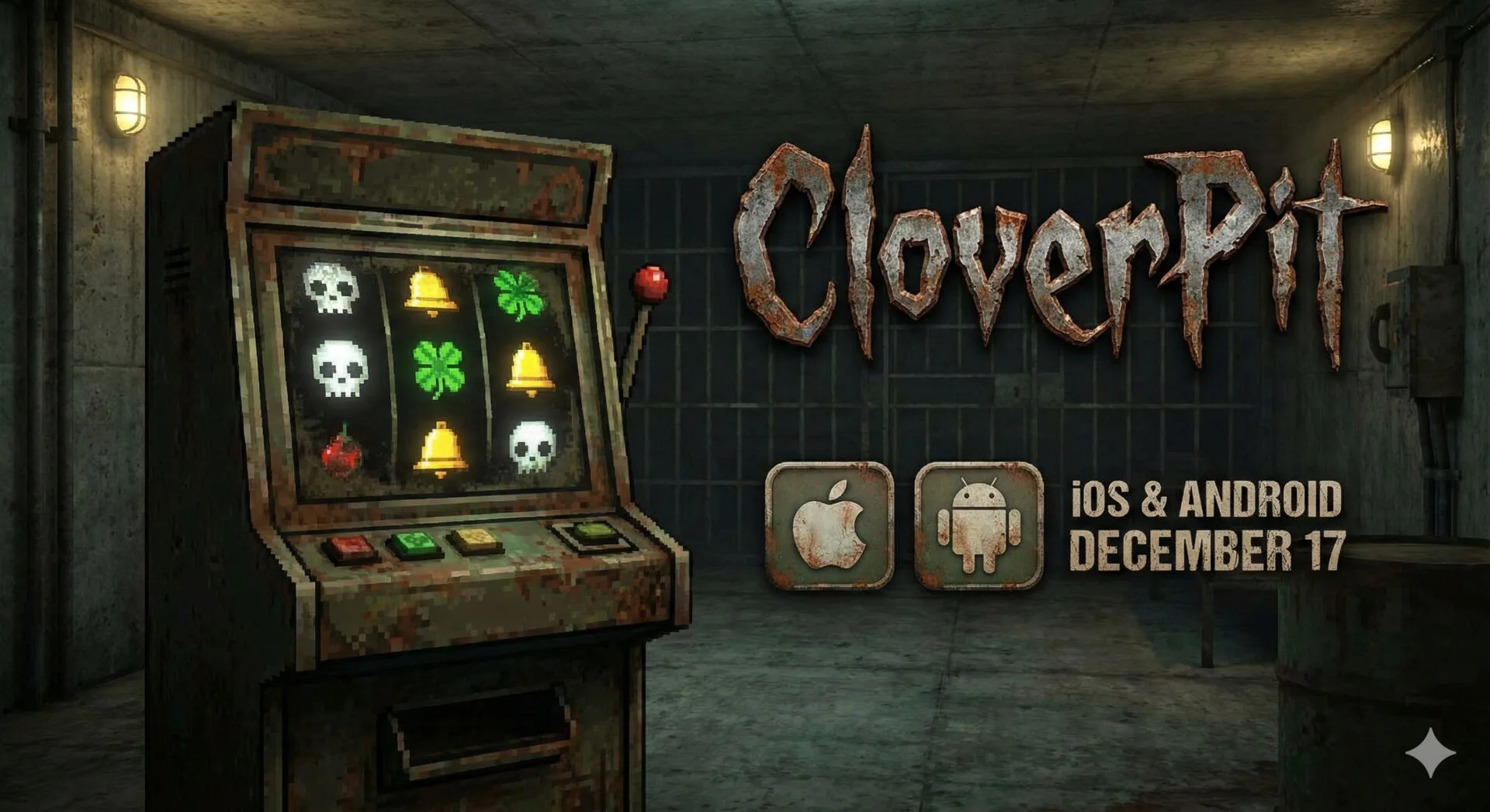 CloverPit, a Balatro-style game with a grungy slot machine, hits iOS and Android on December 17