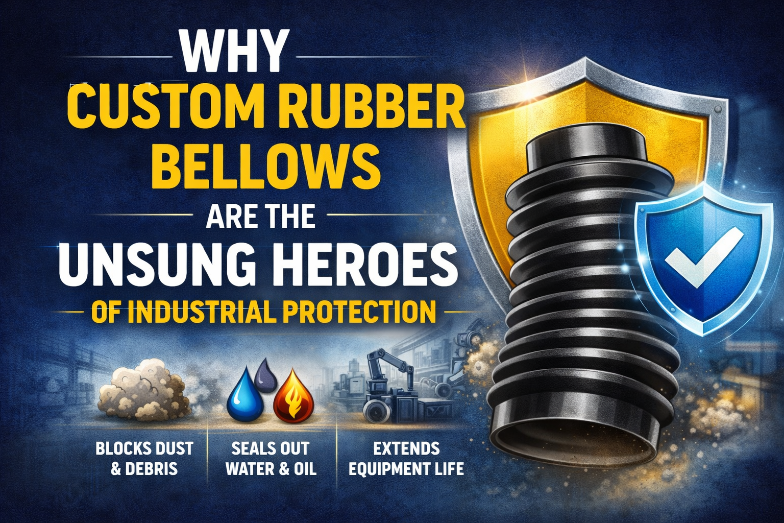 Why Custom Rubber Bellows Are Heroes Industrial Protection