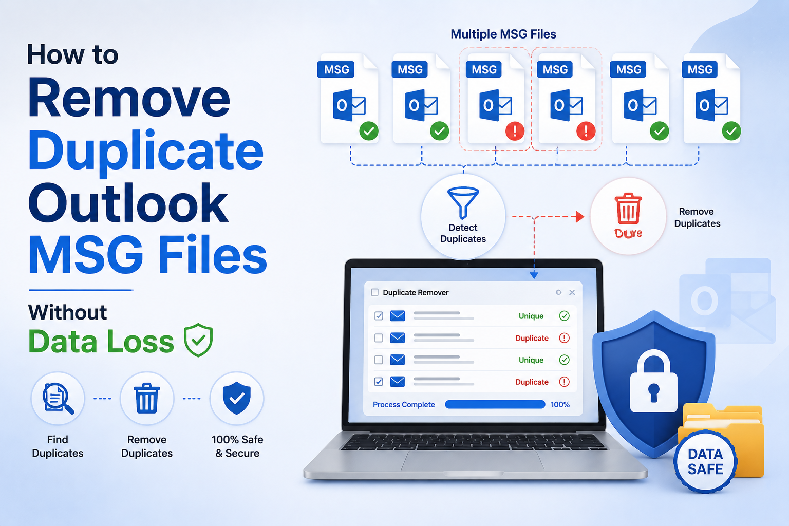 How to Remove Duplicate Outlook MSG Files Without Data Loss