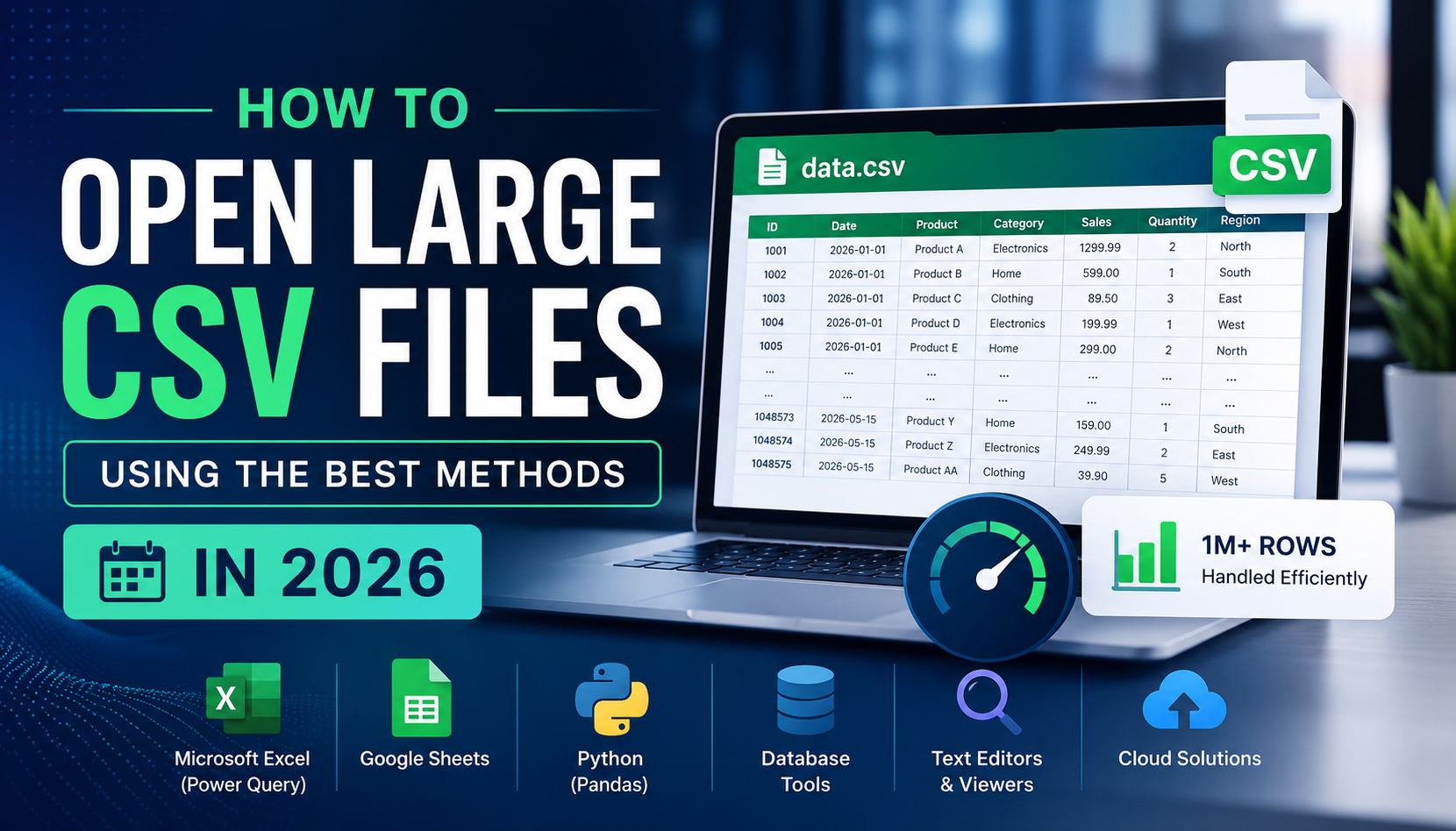 How to Open Large CSV Files Without Your Computer Crashing
