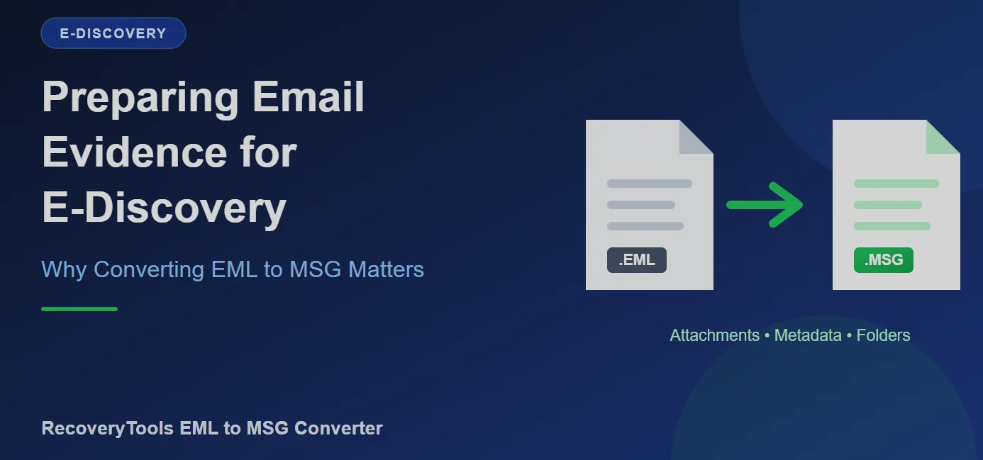 EML to MSG for E-Discovery: Convert Email Evidence